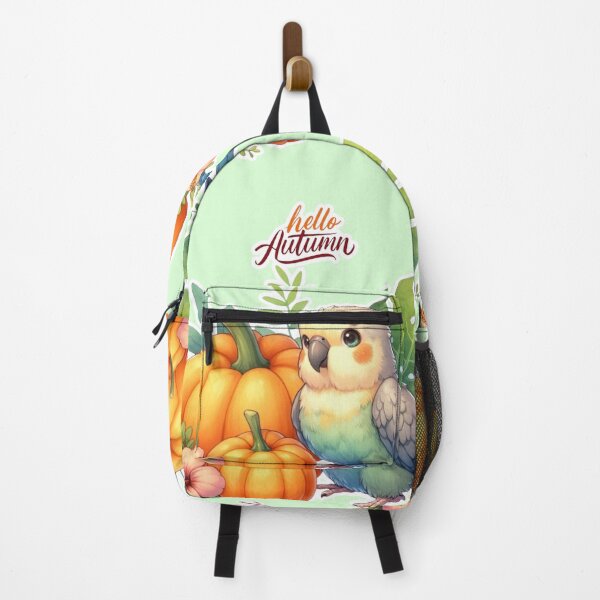 Item preview, Autumn Pumpkin Parrot – Cute Tropical Fall Bird Illustration designed and sold by Sugar Wisdom .