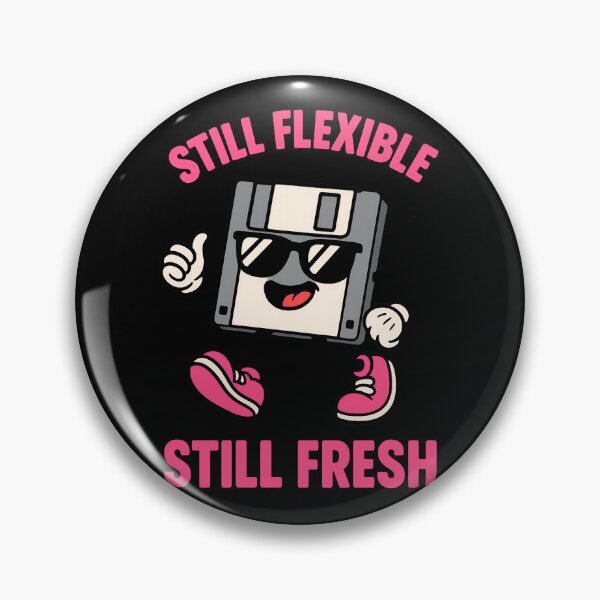 Item preview, Still Flexible Still Fresh Funny Floppy Disk Design designed and sold by TeeTimeTreasure.