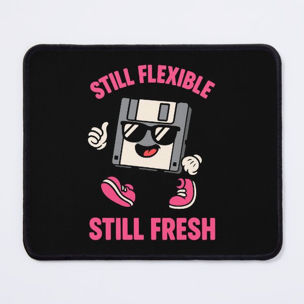 Item preview, Still Flexible Still Fresh Funny Floppy Disk Design designed and sold by TeeTimeTreasure.