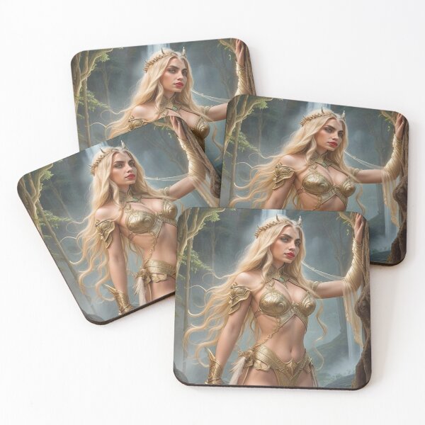 Item preview, Golden Warrior Priestess – Spiritual Fantasy Warrior designed and sold by MissSaylor.