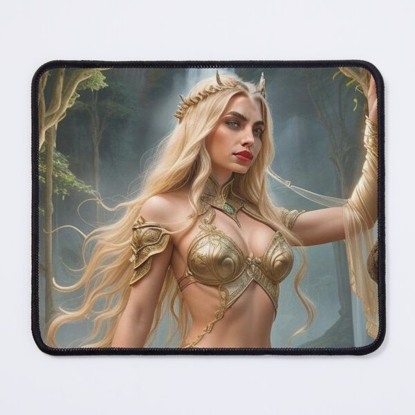 Item preview, Golden Warrior Priestess – Spiritual Fantasy Warrior designed and sold by MissSaylor.