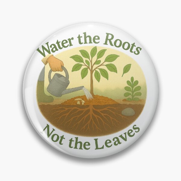 Item preview, Water the Roots, Not the Leaves – Tough Kraut Gardening Wisdom Design designed and sold by ToughKraut.