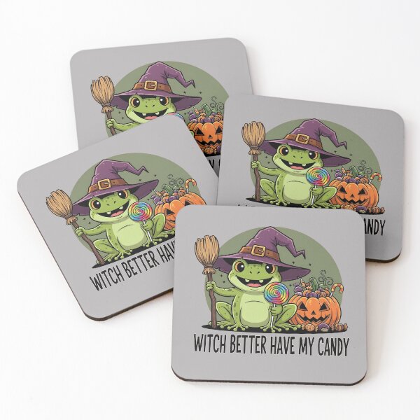 Item preview, Witch Better Have My Candy — Cute Frog Halloween Tee designed and sold by Printed Mistakes.