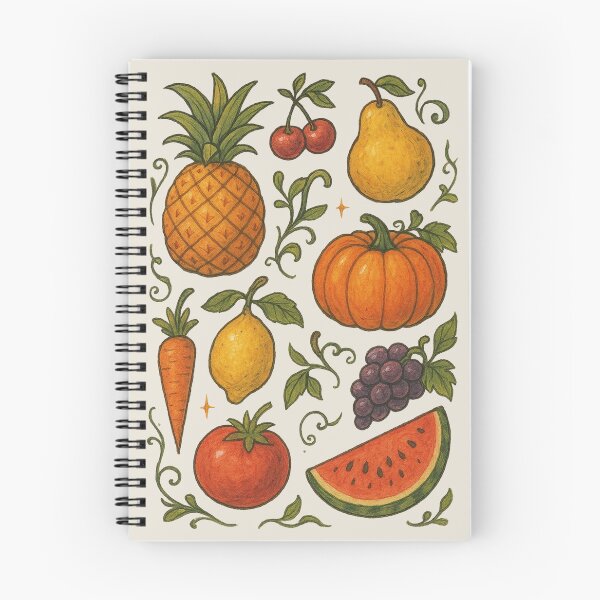 Item preview, Vintage Fruit and Vegetable Illustration designed and sold by Piralez.
