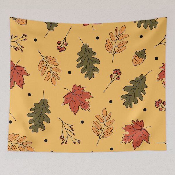 Item preview, Autumn Berries and Leaves designed and sold by OtterFactory.