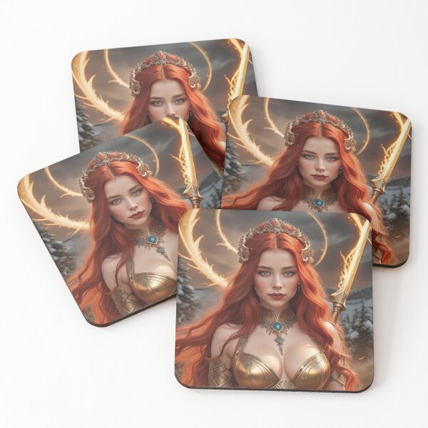 Item preview, Fiery Warrior Goddess – Spiritual Fantasy Warrior designed and sold by MissSaylor.
