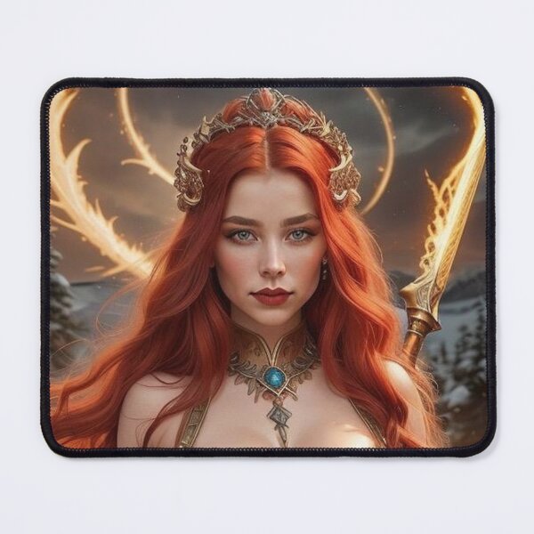 Item preview, Fiery Warrior Goddess – Spiritual Fantasy Warrior designed and sold by MissSaylor.