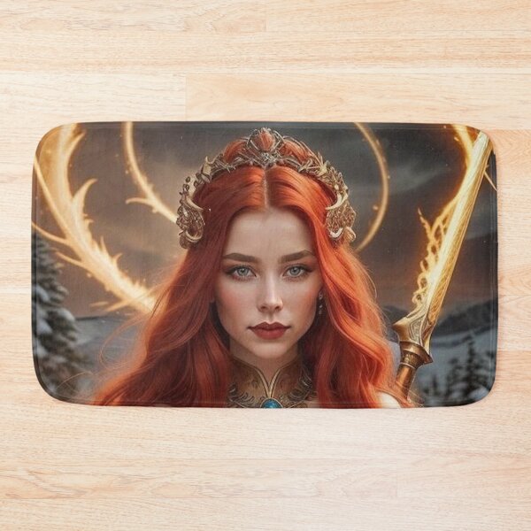 Item preview, Fiery Warrior Goddess – Spiritual Fantasy Warrior designed and sold by MissSaylor.