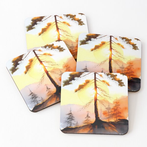 Item preview, Bright Sunrise Behind Pine designed and sold by CalmnessbyChoice.