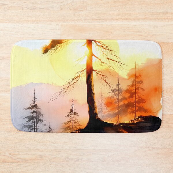 Item preview, Bright Sunrise Behind Pine designed and sold by CalmnessbyChoice.