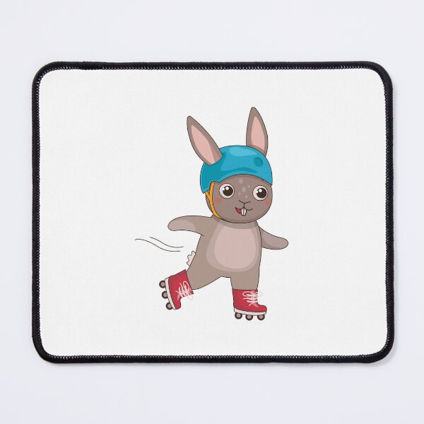 Item preview, Cute Hare is Roller-skating designed and sold by anastasiiadiubua.