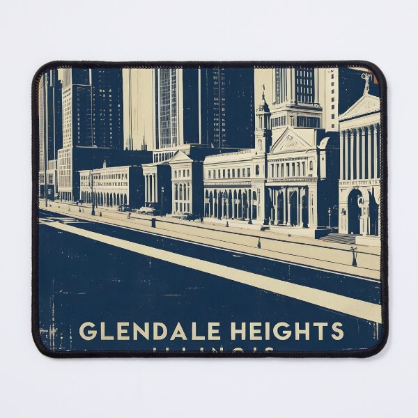 Item preview, Glendale Heights Illinois 1950s USA Vintage Travel Tourism designed and sold by TravelersGems.