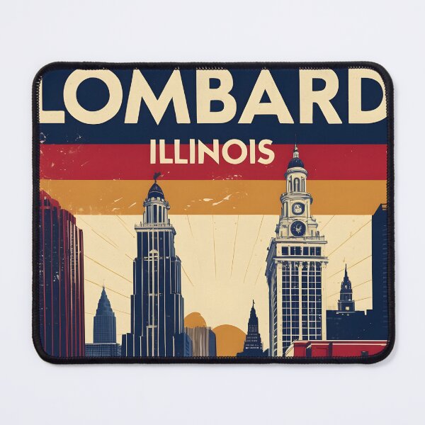 Item preview, Lombard Illinois 1950s USA Vintage Travel Tourism designed and sold by TravelersGems.