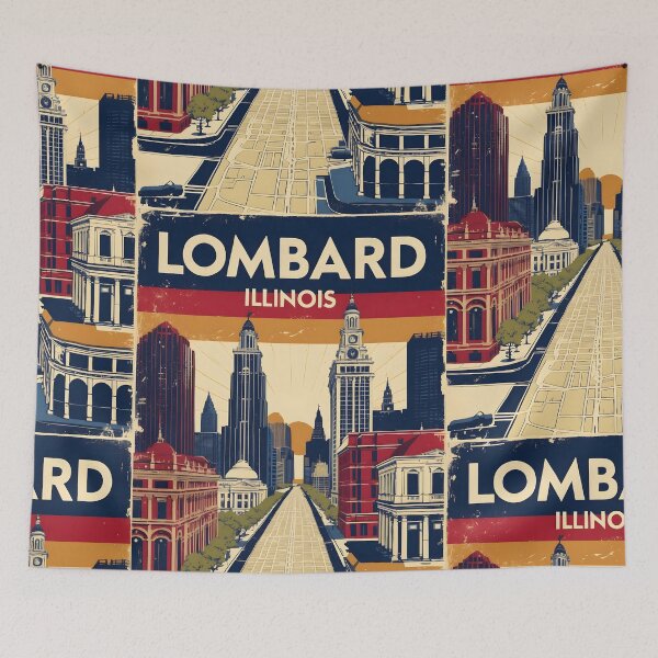 Item preview, Lombard Illinois 1950s USA Vintage Travel Tourism designed and sold by TravelersGems.