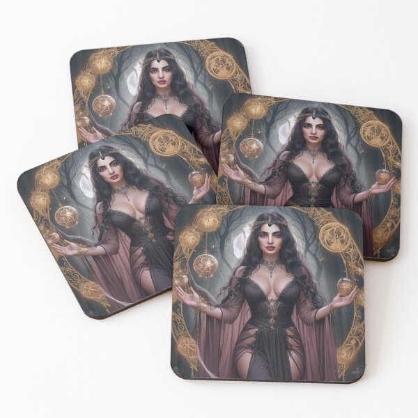 Item preview, Gothic Zodiac Queen Wall Art – Dark Witchcore Fantasy designed and sold by MissSaylor.