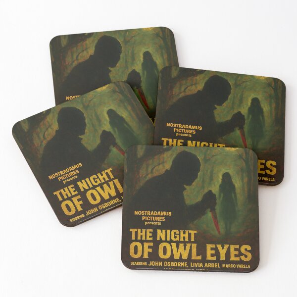 Item preview, The Night of Owl Eyes – 70s/80s Horror Movie Art designed and sold by Obscura Archives.