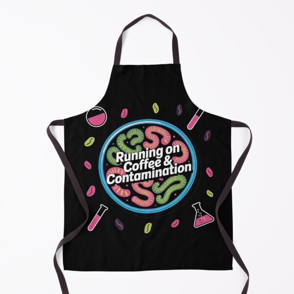 Item preview, Running on coffee and contaminations, funny science microbiology designed and sold by NoetherSym.