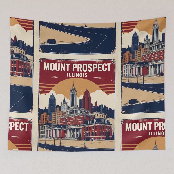 Item preview, Mount Prospect Illinois 1950s USA Vintage Travel Tourism designed and sold by TravelersGems.