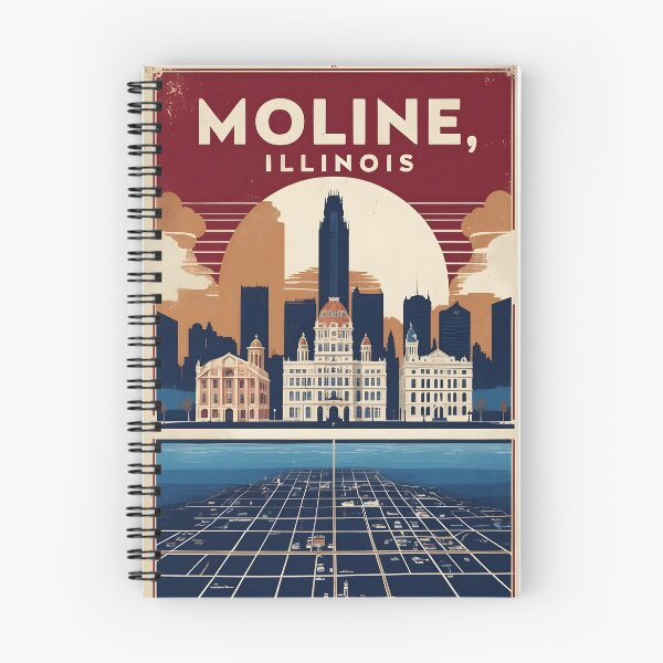 Item preview, Moline Illinois 1950s USA Vintage Travel Tourism designed and sold by TravelersGems.