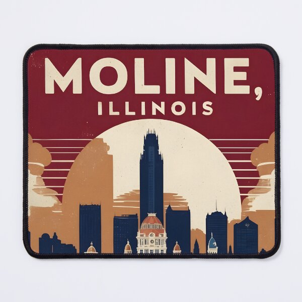 Item preview, Moline Illinois 1950s USA Vintage Travel Tourism designed and sold by TravelersGems.