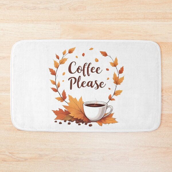 Item preview, Autumn Leaves & Coffee Please Cozy Fall Quote Design designed and sold by Pixel--Threads.