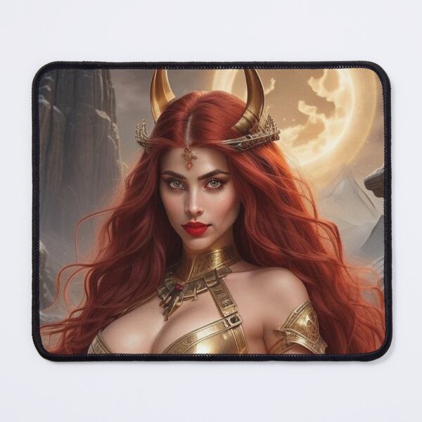 Item preview, Fiery Norse Goddess – Spiritual Fantasy Warrior designed and sold by MissSaylor.