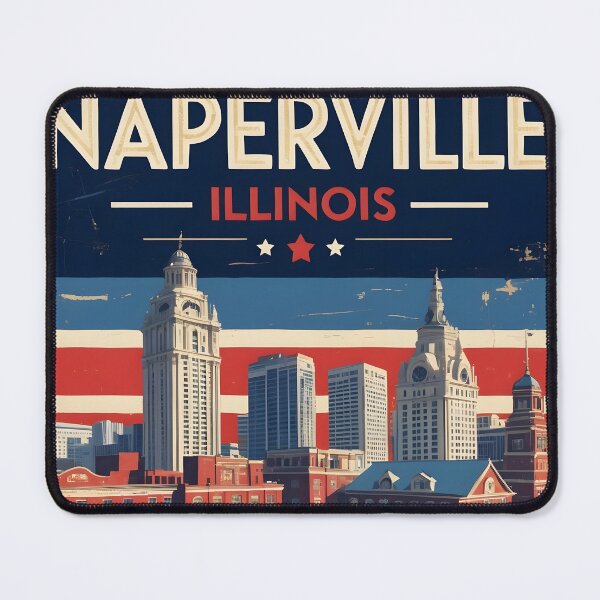 Item preview, Naperville Illinois 1950s USA Vintage Travel Tourism designed and sold by TravelersGems.
