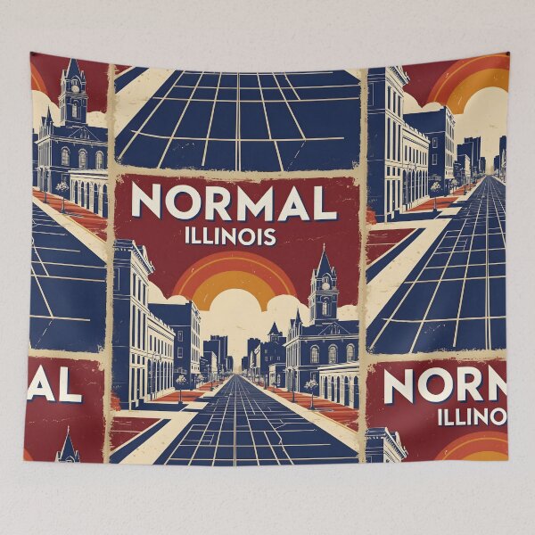 Item preview, Normal Illinois 1950s USA Vintage Travel Tourism designed and sold by TravelersGems.