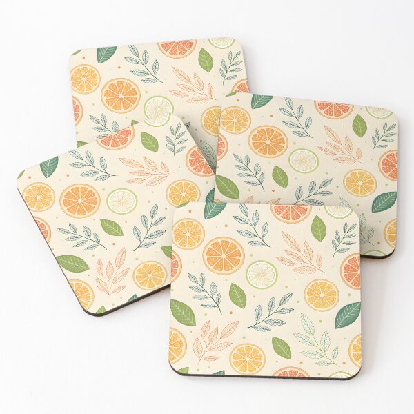Item preview, Citrus Slices with Green Leaves designed and sold by Zatch-Bell.