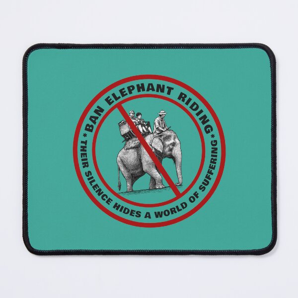 Item preview, BAN ELEPHANT RIDING - THEIR SILENCE HIDES A WORLD OF SUFFERING designed and sold by Pawethic Prints Studio.