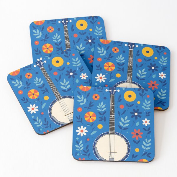Item preview, Blue banjo designed and sold by Ponted.