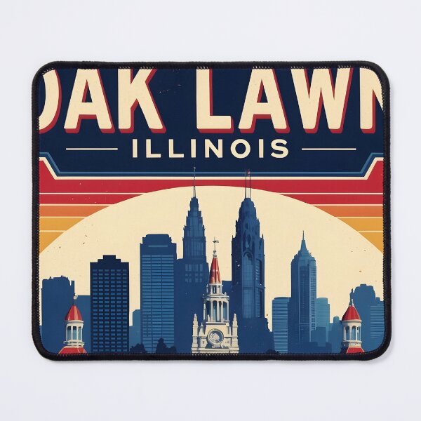 Item preview, Oak Lawn Illinois 1950s USA Vintage Travel Tourism designed and sold by TravelersGems.