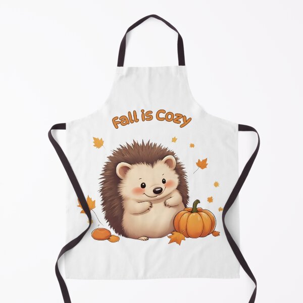 Item preview, Cute Hedgehog with Pumpkin Cozy Fall Illustration designed and sold by Pixel--Threads.