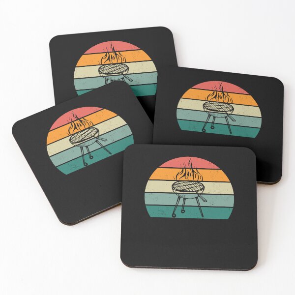 Item preview, Grill retro sunset cool grilling lover grilling meat fan designed and sold by snowry.