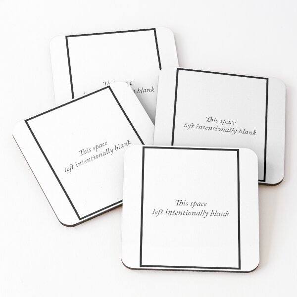 Item preview, This space left intentionally blank (black) designed and sold by GradientPowell.