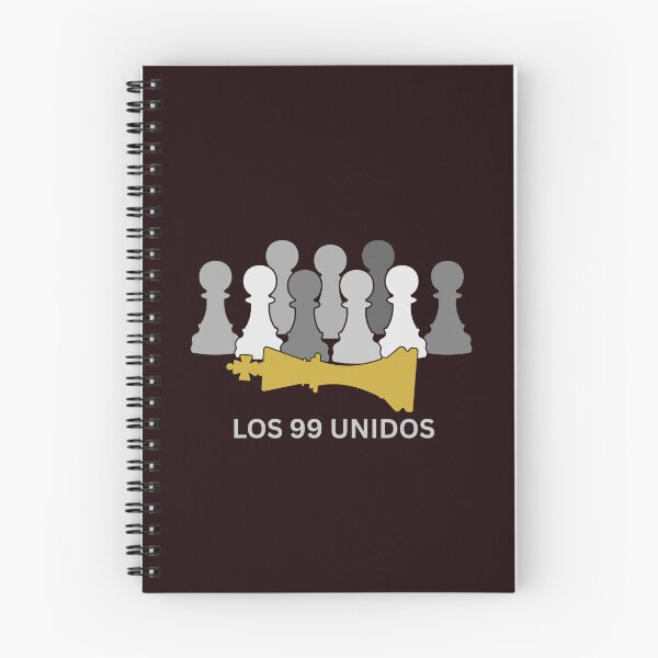Item preview, The 99 United (Spanish (Español) )- Worldwide Unity of the 99% (Greyscale Pawns w/ Gold King) designed and sold by  The 99 United.