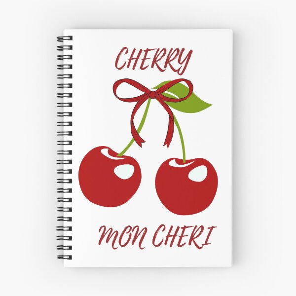Item preview, Cute Cherry Mon Cheri with Bow Graphic designed and sold by MiraDesignCo.