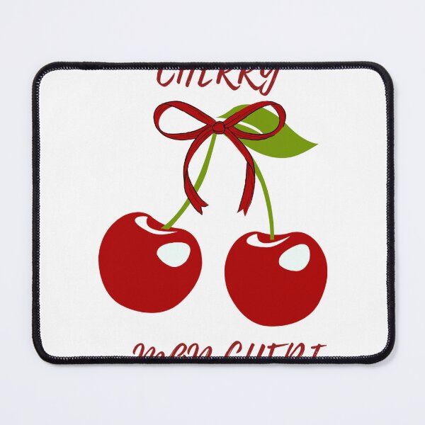 Item preview, Cute Cherry Mon Cheri with Bow Graphic designed and sold by MiraDesignCo.
