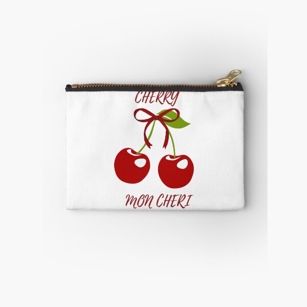 Item preview, Cute Cherry Mon Cheri with Bow Graphic designed and sold by MiraDesignCo.
