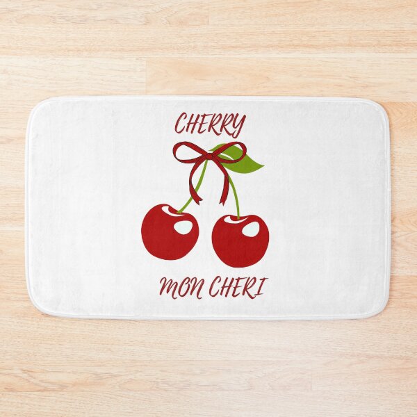Item preview, Cute Cherry Mon Cheri with Bow Graphic designed and sold by MiraDesignCo.