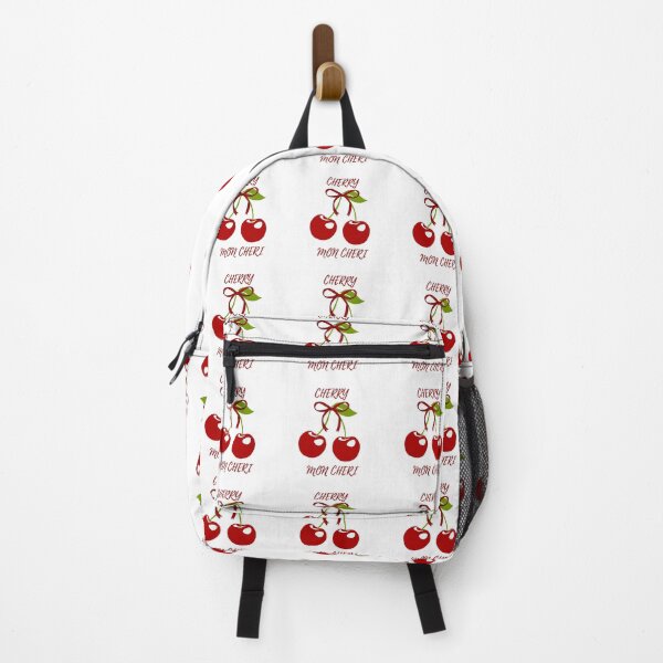 Item preview, Cute Cherry Mon Cheri with Bow Graphic designed and sold by MiraDesignCo.