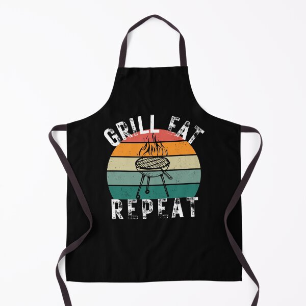 Item preview, Grill eat repeat cool grilling lover grilling meat fan designed and sold by snowry.