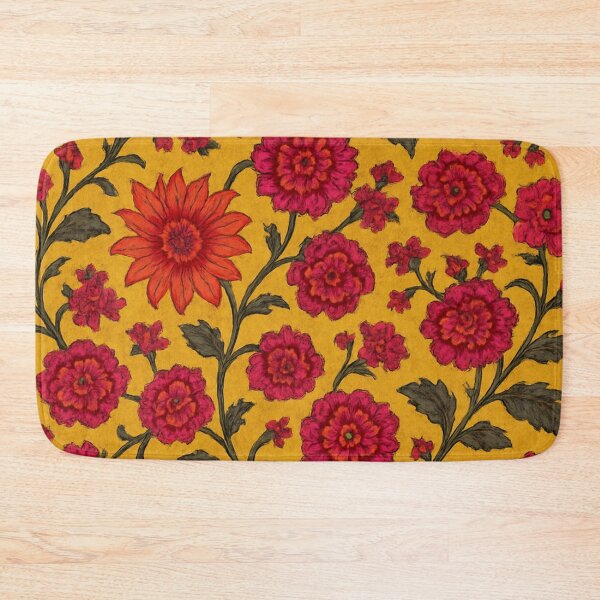 Item preview,  Pink Floral Pattern on Yellow designed and sold by optimusprime39.