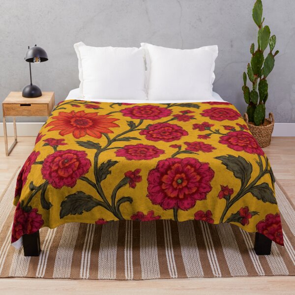 Item preview, Pink Floral Pattern on Yellow designed and sold by optimusprime39.