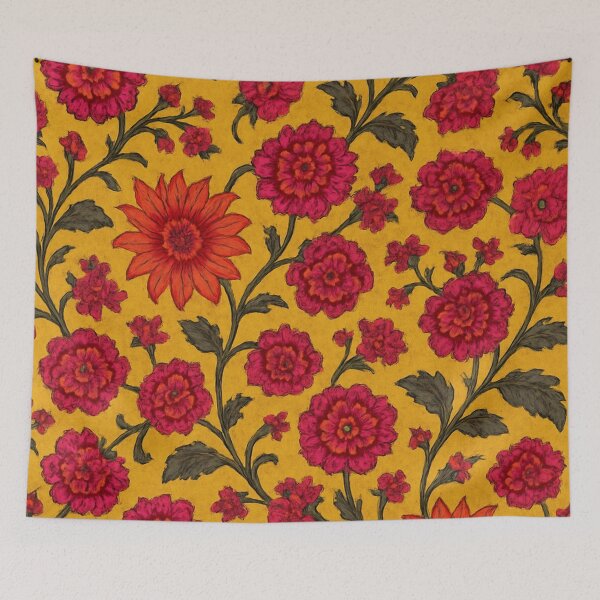 Item preview,  Pink Floral Pattern on Yellow designed and sold by optimusprime39.