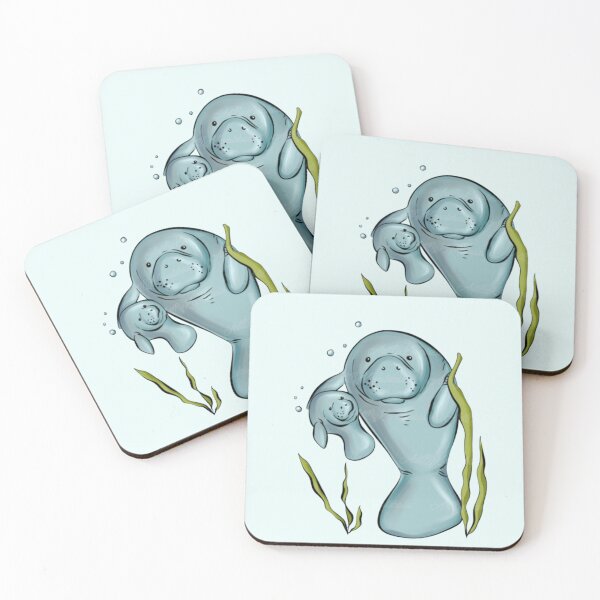 Item preview, Cute Manatee & Baby Design  designed and sold by Made By Meg .