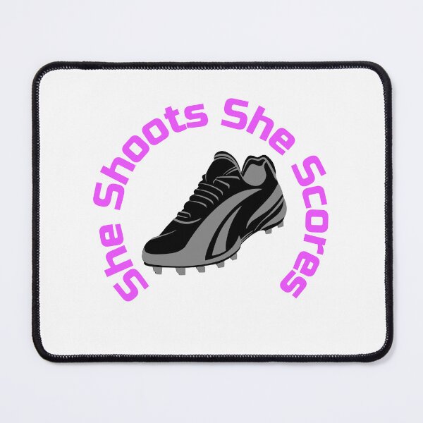 Item preview, She shoots She Scores Funny Girls Soccer Football designed and sold by WhackingTax.