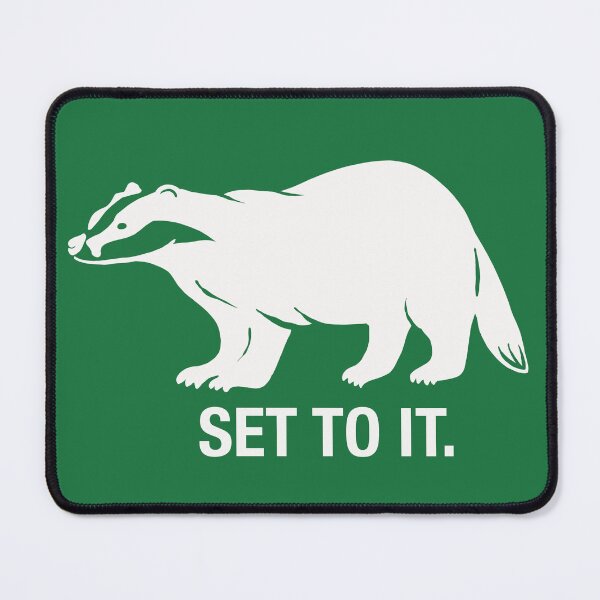 Item preview, Set to it. Badger. designed and sold by The Wonky Doodler.