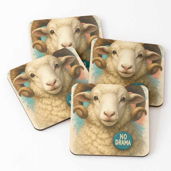 Item preview, No Drama Sheep – Cute & Funny Symbol of Chill Vibes designed and sold by SI-Studio.