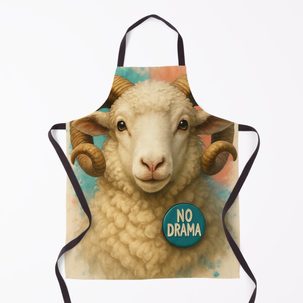 Item preview, No Drama Sheep – Cute & Funny Symbol of Chill Vibes designed and sold by SI-Studio.